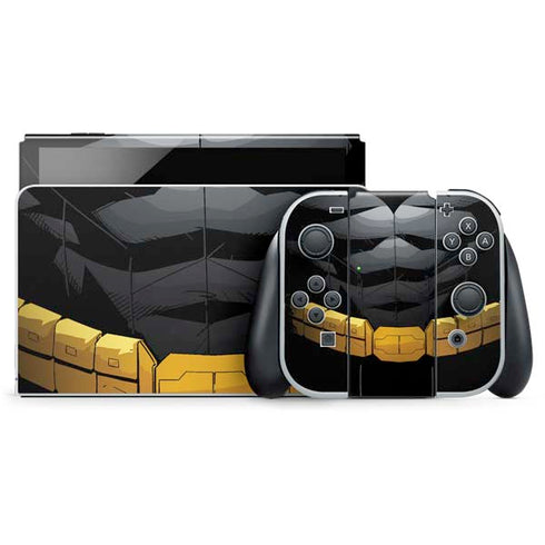 DC Comics Batman Chest Comic art Nintendo Switch OLED (2021) Skin